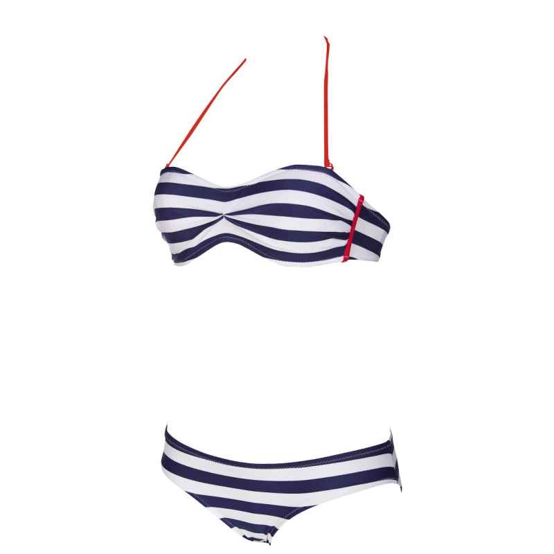 Costum Baie din doua piese Stripes Bandeau