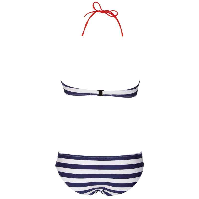 Costum Baie din doua piese Stripes Bandeau