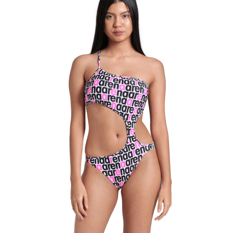 Costum baie femei W Logotype Swimsuit  Single Shoulder