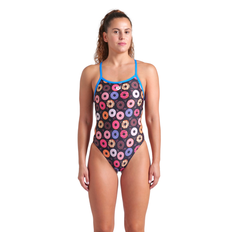 Costum baie femei W Donuts Swimsuit Challenge Back