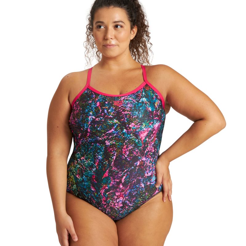 Costum baie femei W Mountains  Texture Light Drop Back One  Piece